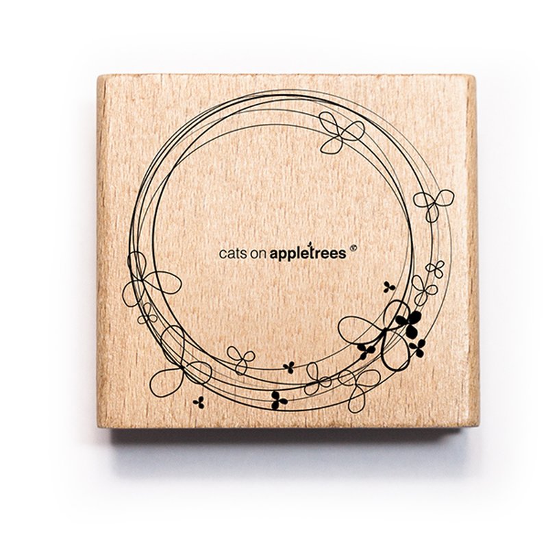Cats on Appletrees - Flower Ring-Stempel-DutchMills