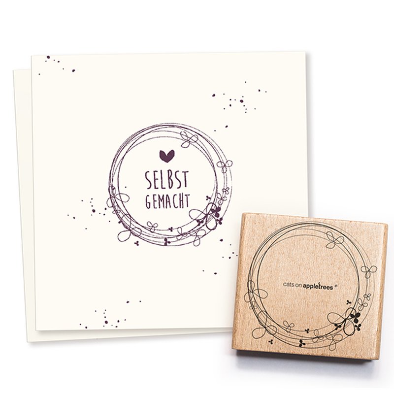 Cats on Appletrees - Flower Ring-Stempel-DutchMills
