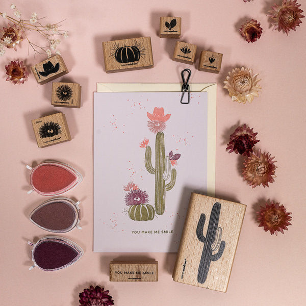 Cats on Appletrees - Cactus 5-Stempel-DutchMills