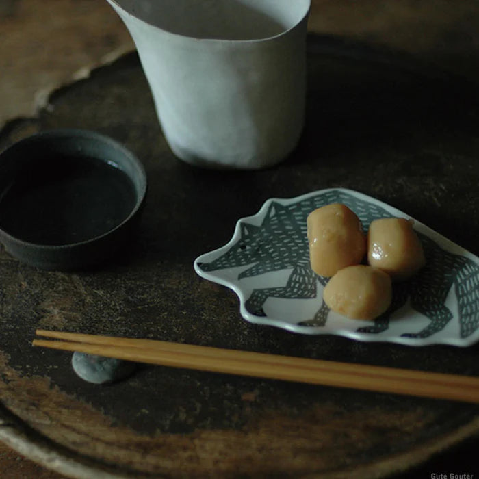 Classiky - KATA KATA - small dish (wolf gray)-Porcelain-DutchMills