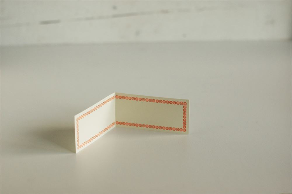 Classiky - Letterpress Folded Memo Card (Orange) - 20 stuks-Memo cards-DutchMills