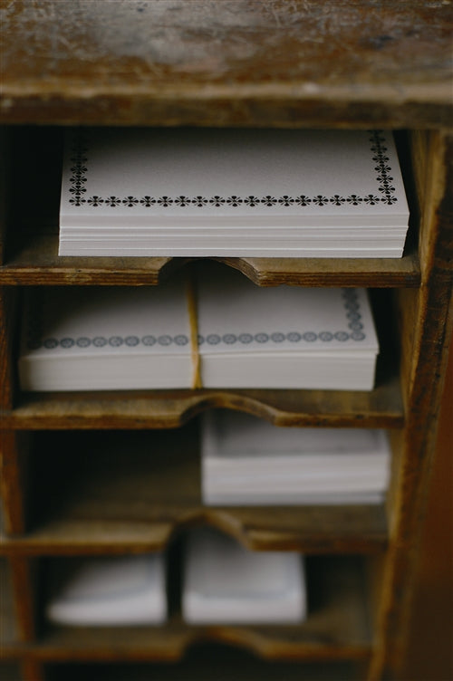 Classiky - Letterpress Memo Card (Brown) - 50 stuks-Memo cards-DutchMills