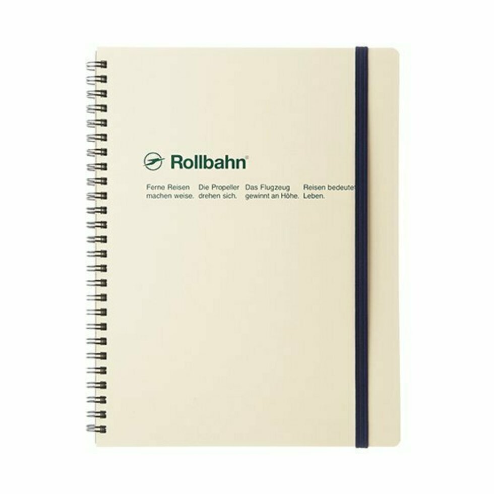 Delfonics - Rollbahn Classic Spiral Notebook - Cream - A5-Notitieboek-DutchMills