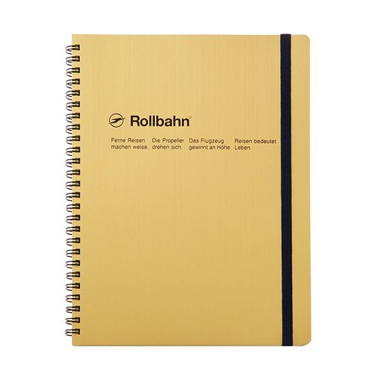 Delfonics - Rollbahn Classic Spiral Notebook - Gold - A5-Notitieboek-DutchMills