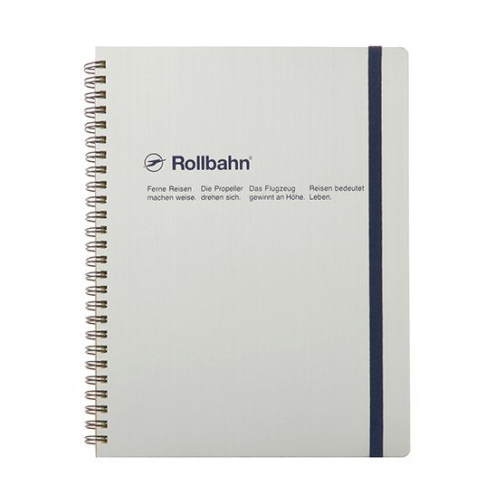 Delfonics - Rollbahn Classic Spiral Notebook - Silver - A5-Notitieboek-DutchMills