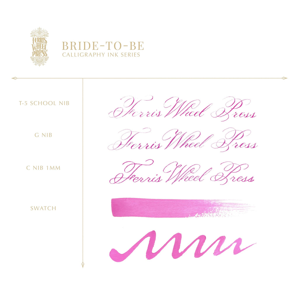 Ferris Wheel Press - 28ml Bride To Be Calligraphy Ink-Inkt-DutchMills