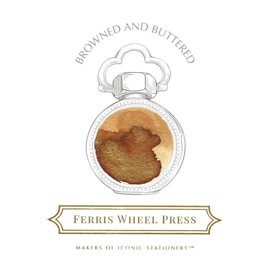 Ferris Wheel Press - 38ml Browned and Buttered Ink-Inkt-DutchMills