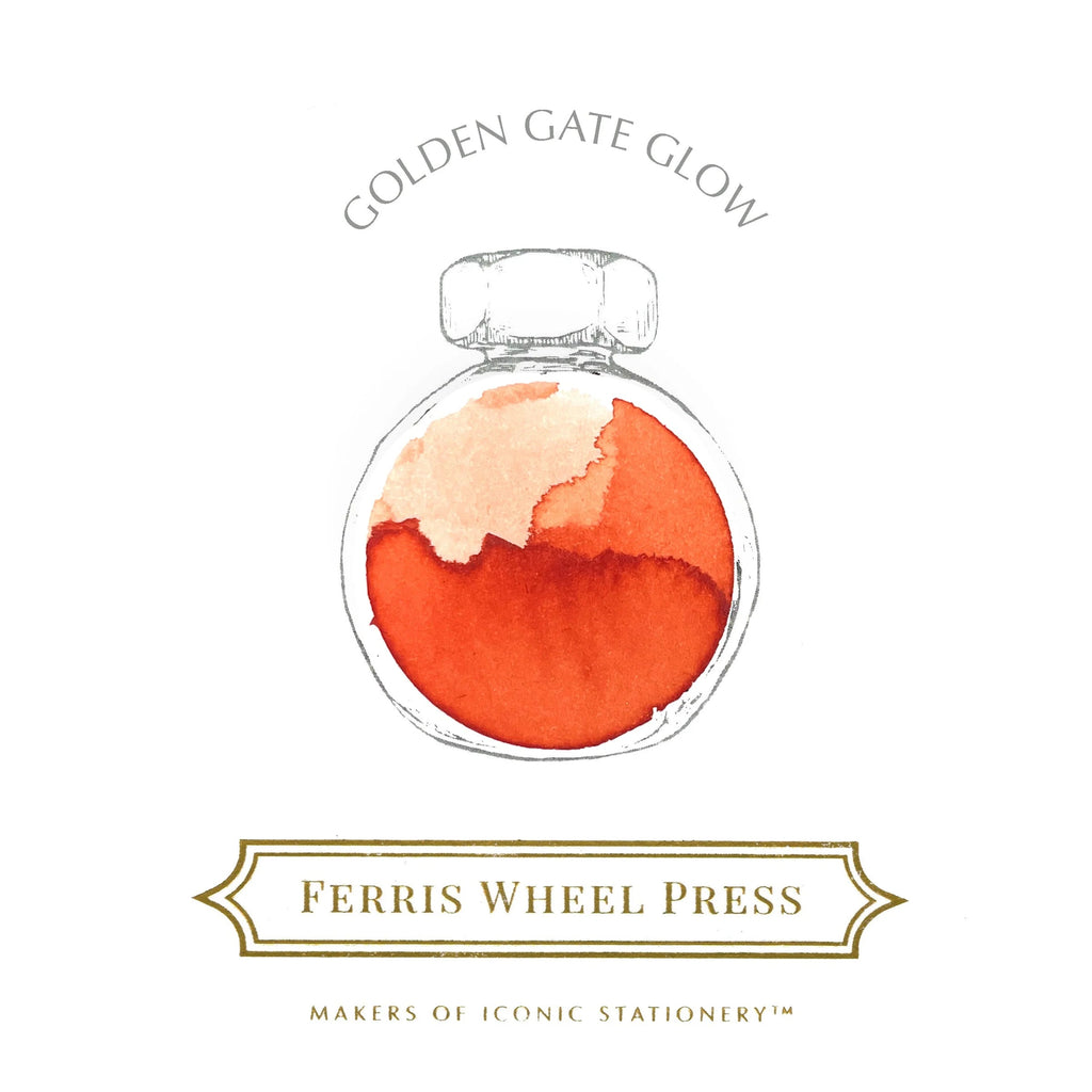 Ferris Wheel Press - 38ml Golden Gate Glow Ink-Inkt-DutchMills