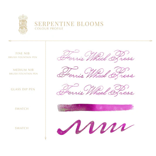 Ferris Wheel Press - 38ml Serpentine Blooms Ink - Special Edition-Inkt-DutchMills
