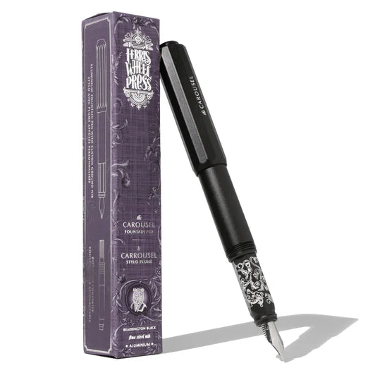 Ferris Wheel Press - Aluminum Carousel Fountain Pen - Bearrington Black-Vulpen-DutchMills