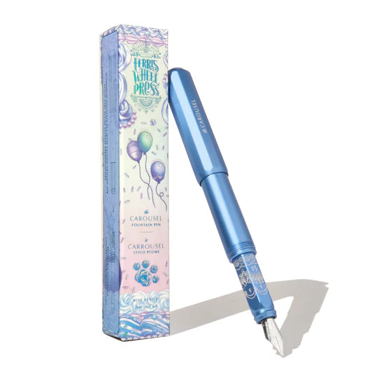Ferris Wheel Press - Aluminum Carousel Fountain Pen - Blue Revelry - Limited Edition 2025-Vulpen-DutchMills