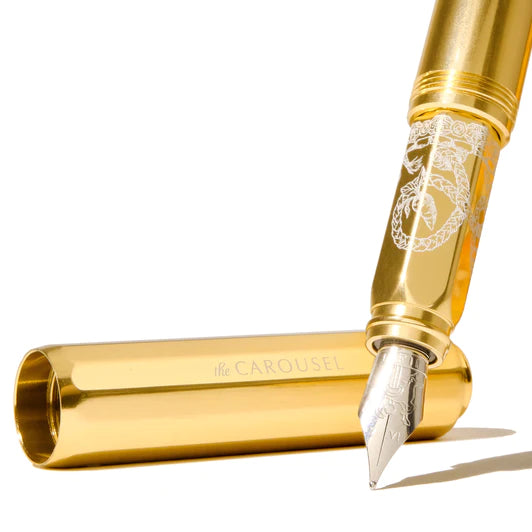 Ferris Wheel Press - Aluminum Carousel Fountain Pen - Plaited Gold Tress - Limited Edition-Vulpen-DutchMills