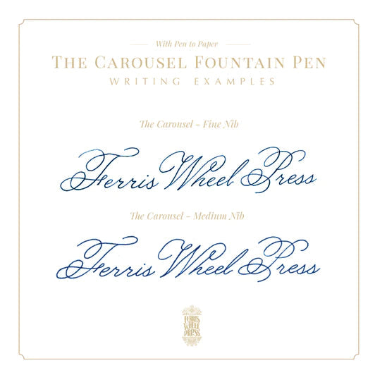 Ferris Wheel Press - Aluminum Carousel Fountain Pen - Plaited Gold Tress - Limited Edition-Vulpen-DutchMills
