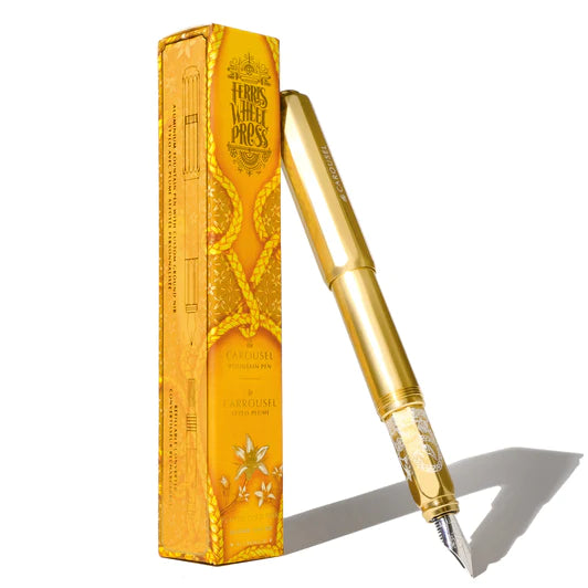 Ferris Wheel Press - Aluminum Carousel Fountain Pen - Plaited Gold Tress - Limited Edition-Vulpen-DutchMills