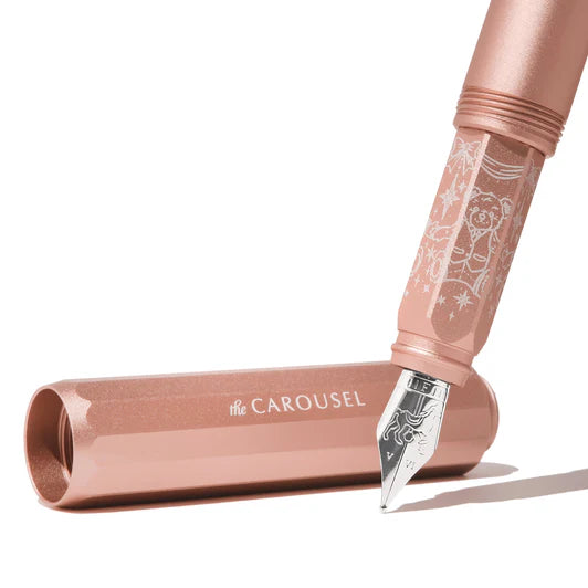 Ferris Wheel Press - Aluminum Carousel Fountain Pen - Rose Petal Plush-Vulpen-DutchMills