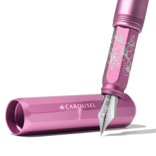 Ferris Wheel Press - Aluminum Carousel Fountain Pen - Serpentine Blooms - Curious Collaborations-Vulpen-DutchMills
