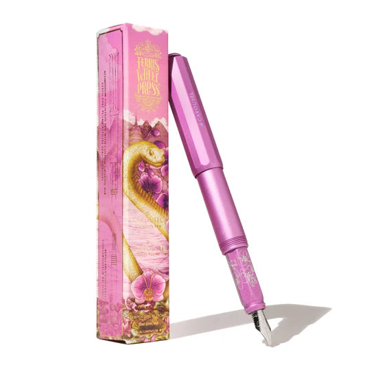 Ferris Wheel Press - Aluminum Carousel Fountain Pen - Serpentine Blooms - Curious Collaborations-Vulpen-DutchMills