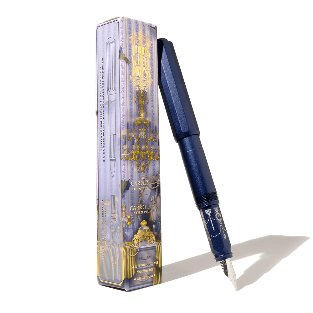 Ferris Wheel Press - Aluminum Carousel Fountain Pen - The Glistening Glass - Limited Edition 2023-Vulpen-DutchMills