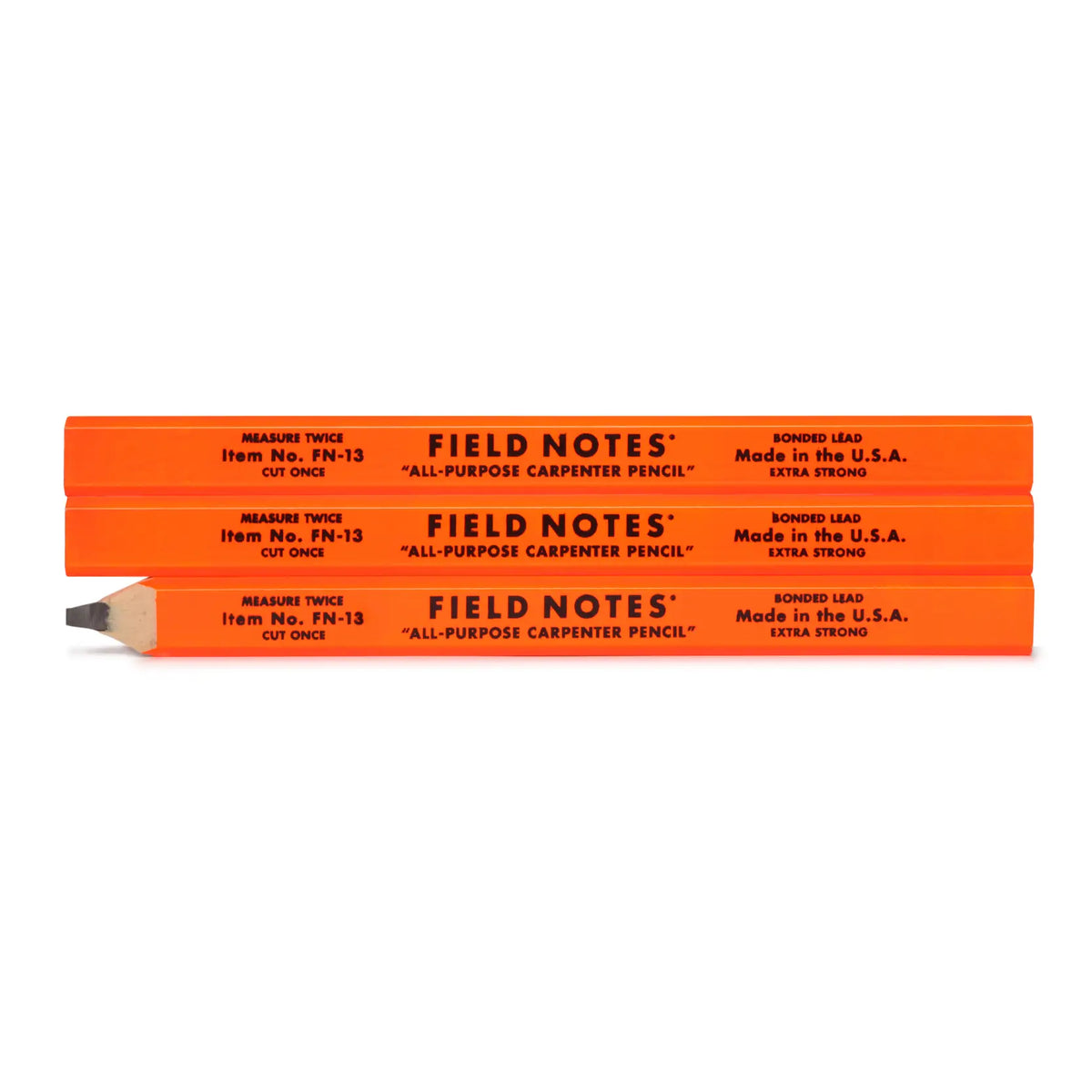 Field Notes - Carpenter Pencil 3-Pack-Potlood-DutchMills
