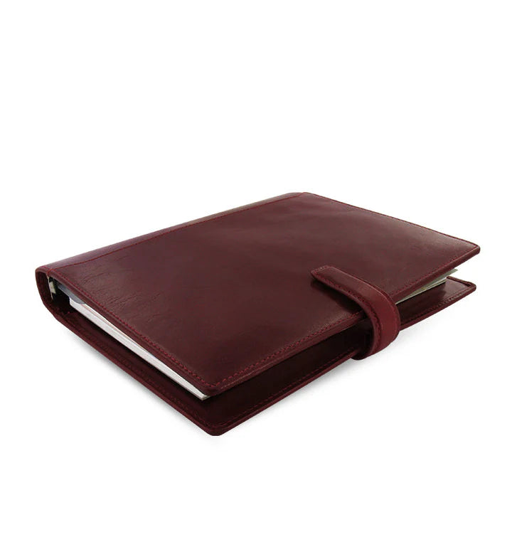 Filofax - A5 Leather Organiser - Lockwood - Garnet-Organiser-DutchMills