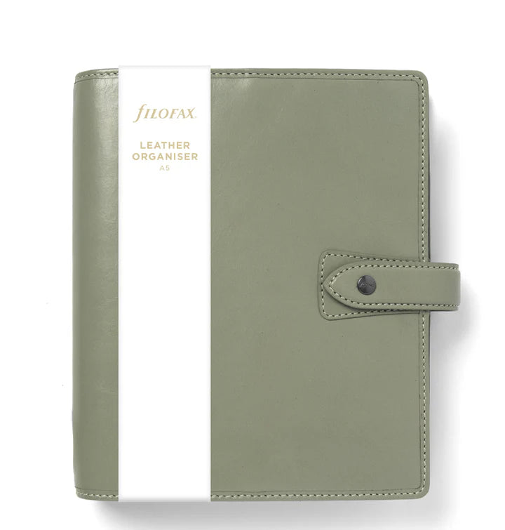 Filofax - A5 Leather Organiser - Malden - Vetiver-Organiser-DutchMills