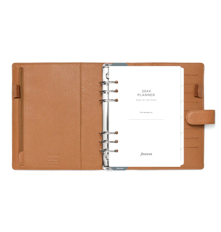 Filofax - Norfolk A5 Leather Organizer - Almond-Organizer-DutchMills