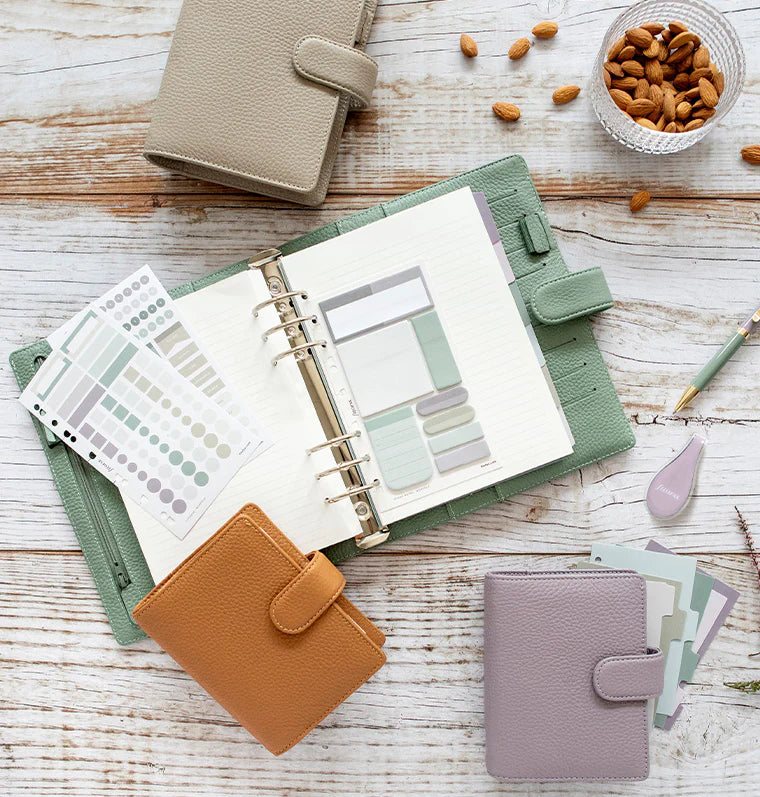 Filofax - Norfolk A5 Leather Organizer - Almond-Organizer-DutchMills