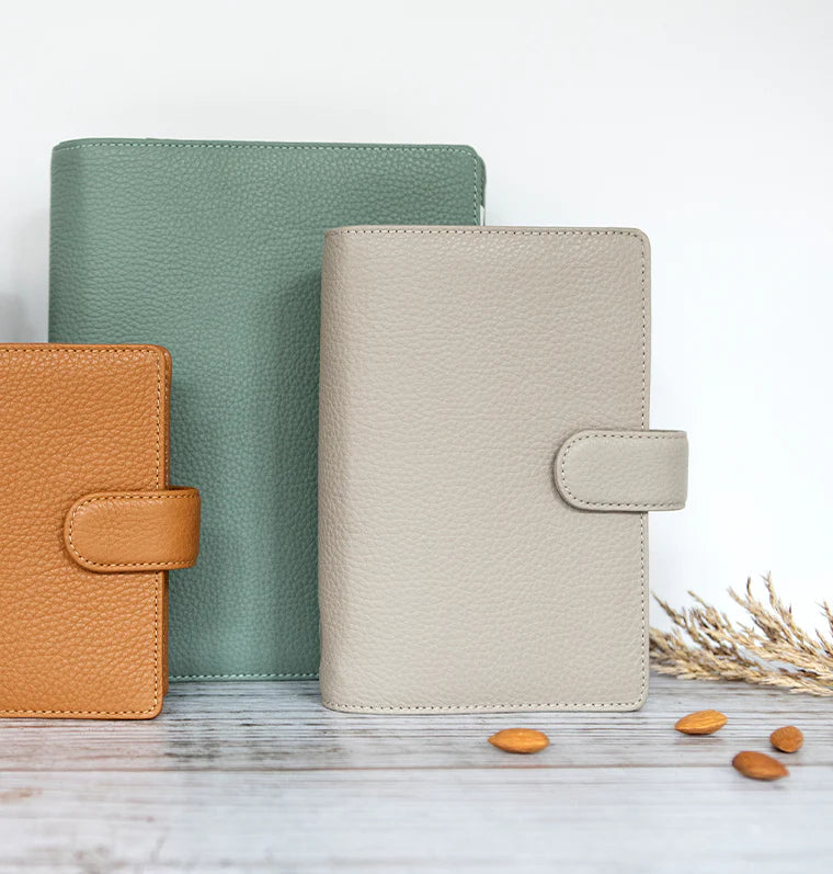 Filofax - Norfolk Personal Leather Organiser - Taupé-Organiser-DutchMills