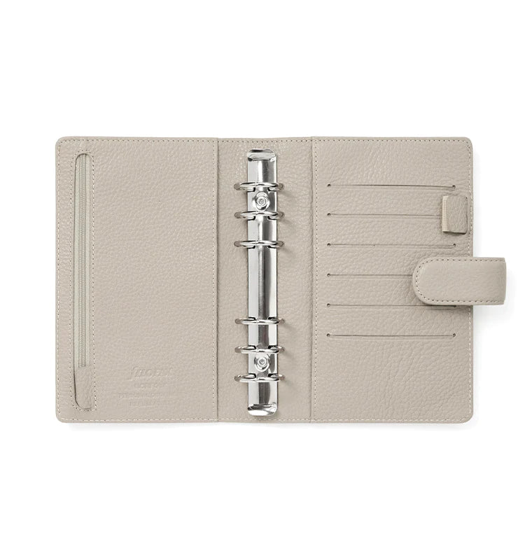 Filofax - Norfolk Personal Leather Organiser - Taupé-Organiser-DutchMills