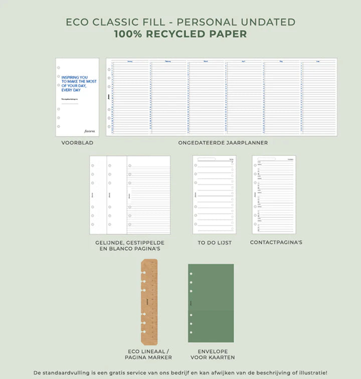 Filofax - Personal Organiser - Camden - Olive-Organiser-DutchMills