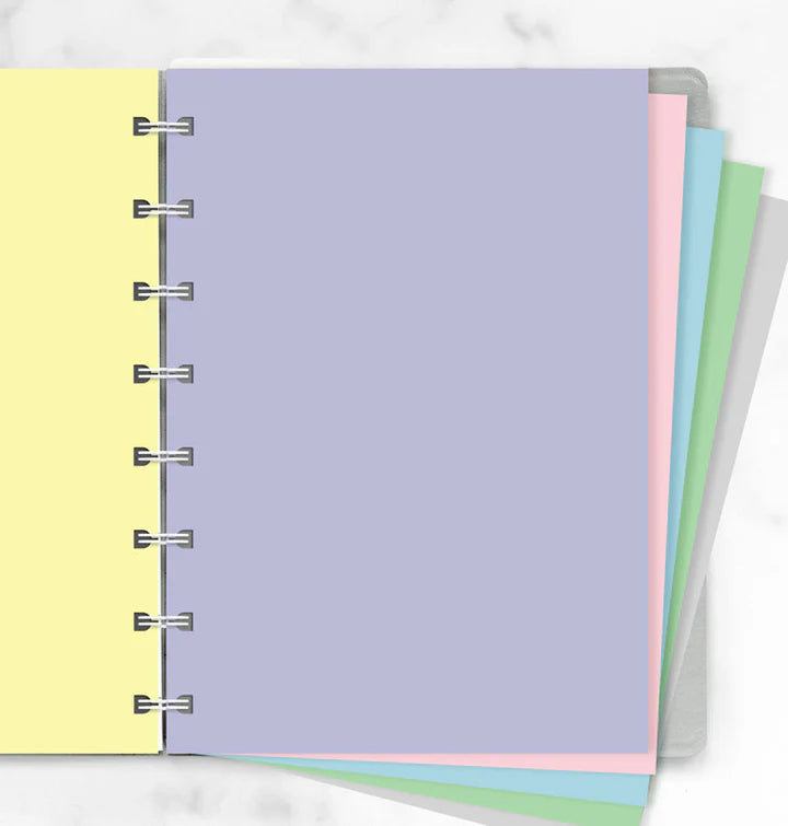 Filofax - Plain Notepaper Pastel - A5 Notebook Refill-Refill Notebook-DutchMills