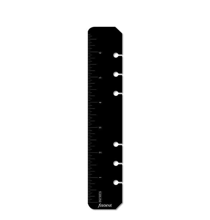 Filofax - Ruler Page Marker Black - Personal Organiser Refill-Refill Organiser-DutchMills