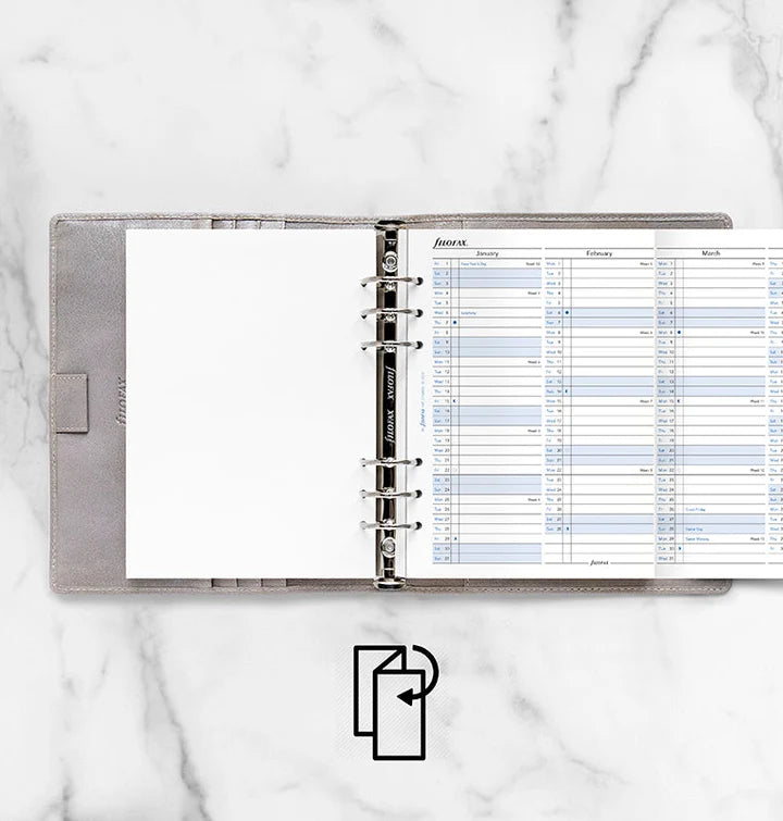 Filofax - Vertical year Planner 2027 - English - A5 Organiser Refill-Agenda-DutchMills