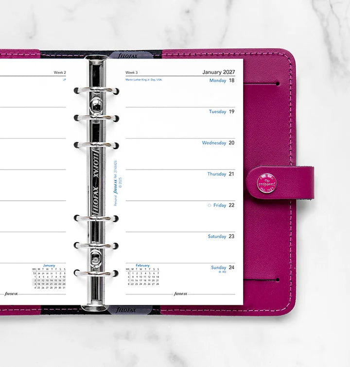 Filofax - Week on One Page Diary 2027 English - Personal Organiser Refill-Agenda-DutchMills
