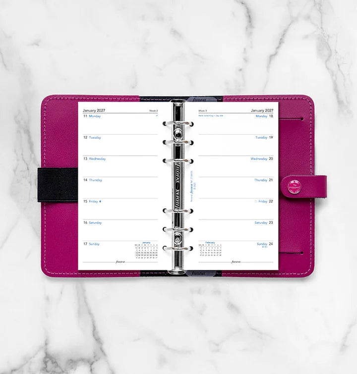 Filofax - Week on One Page Diary 2027 English - Personal Organiser Refill-Agenda-DutchMills