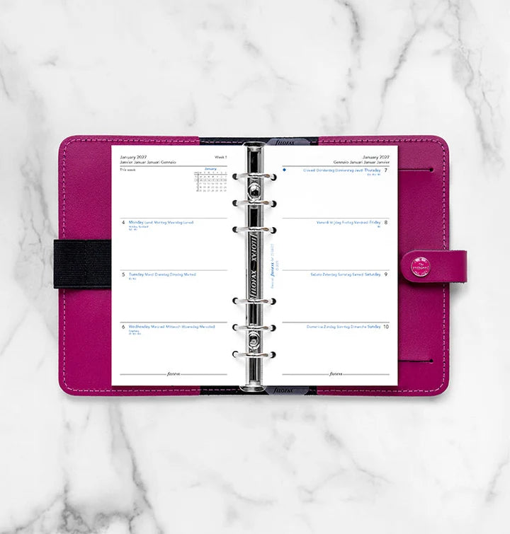 Filofax - Week on Two Pages 2027 Multilanguage - Personal Organiser Refill-Agenda-DutchMills