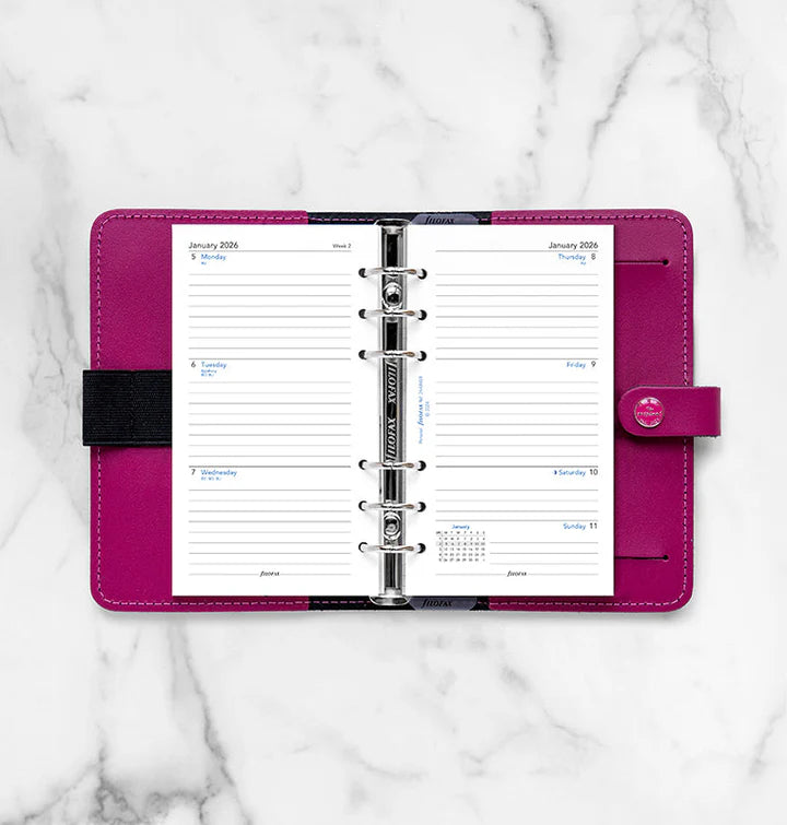 Filofax - Week on Two Pages Diary 2026 English with Lines - Personal Organiser Refill-Agenda-DutchMills