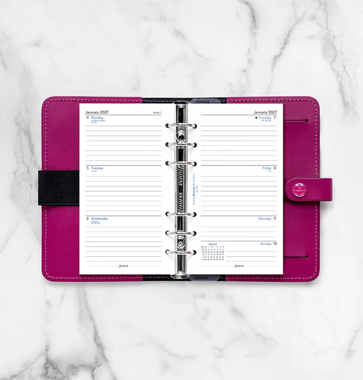 Filofax - Week on Two Pages Diary 2027 English with Lines - Personal Organiser Refill-Agenda-DutchMills
