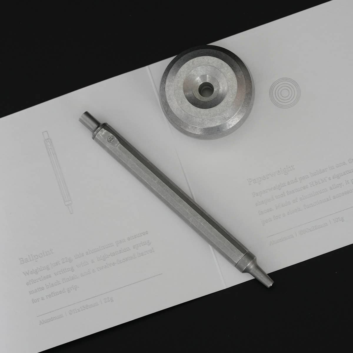 Gift Pack - Metal Writing Set: Black-DutchMills