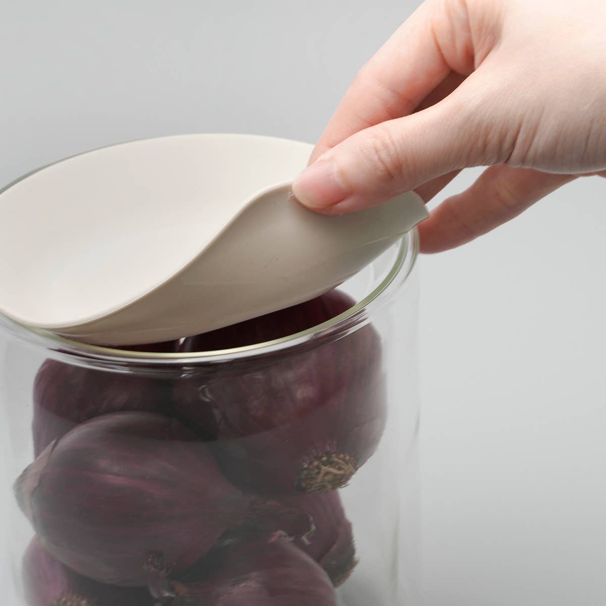 Space Jar - double wall glass container: Black-DutchMills