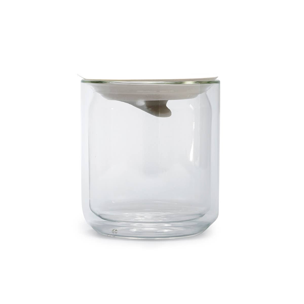 Space Jar - double wall glass container: Clear-DutchMills