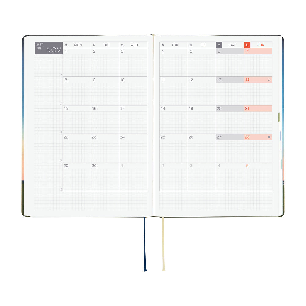 Hobonichi - HON A5 Hiroko Kubota: String Telephone Until the Moon is Full - 2027-Planner-DutchMills