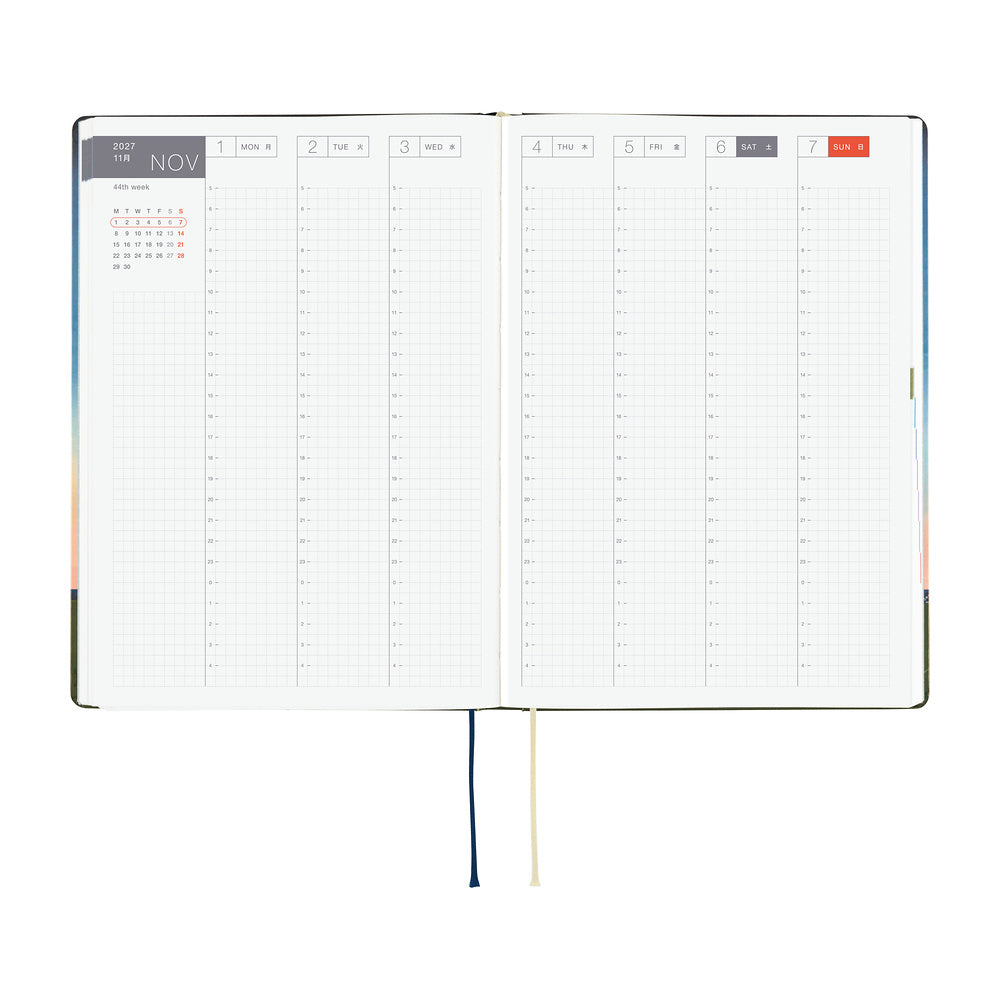 Hobonichi - HON A5 Hiroko Kubota: String Telephone Until the Moon is Full - 2027-Planner-DutchMills