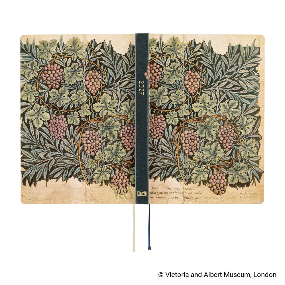 Hobonichi - HON A5 The V&A Series: Vine - 2027-Planner-DutchMills