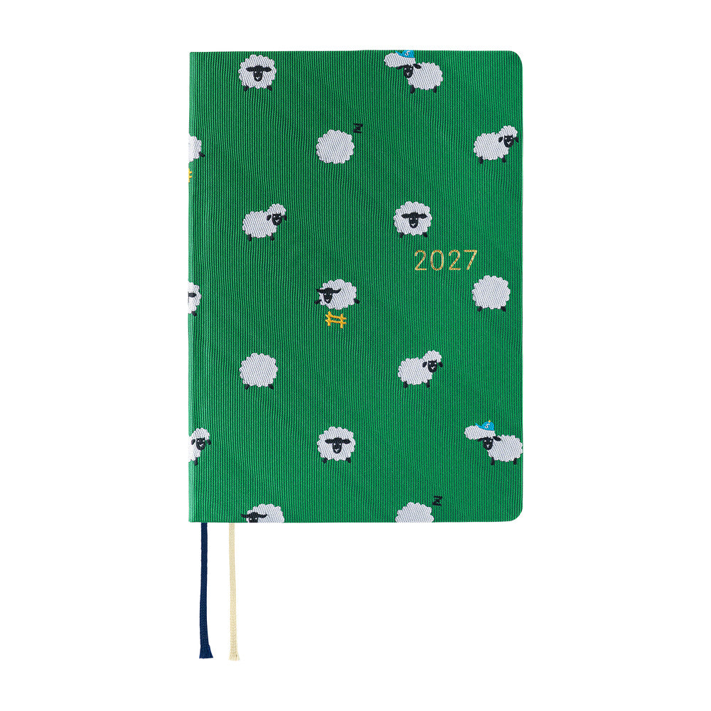 Hobonichi - HON A6 Bow & Tie: Sheep Sheep Sheep - 2027-Planner-DutchMills