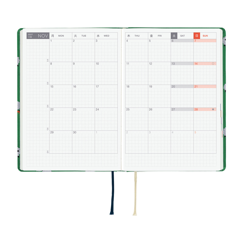Hobonichi - HON A6 Bow & Tie: Sheep Sheep Sheep - 2027-Planner-DutchMills