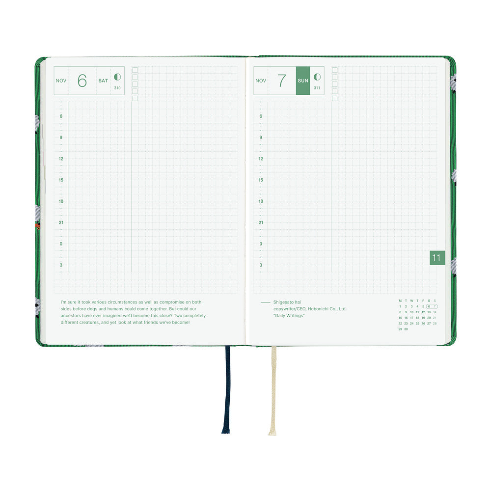 Hobonichi - HON A6 Bow & Tie: Sheep Sheep Sheep - 2027-Planner-DutchMills
