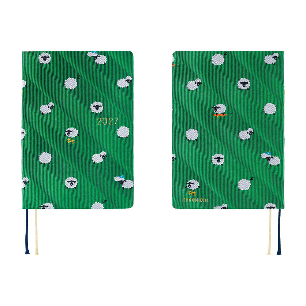 Hobonichi - HON A6 Bow & Tie: Sheep Sheep Sheep - 2027-Planner-DutchMills