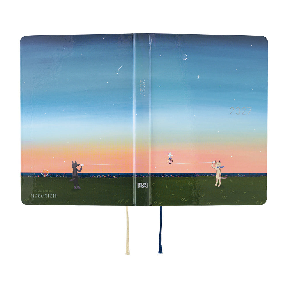Hobonichi - HON A6 Hiroko Kubota: String Telephone Until the Moon is Full - 2027-Planner-DutchMills