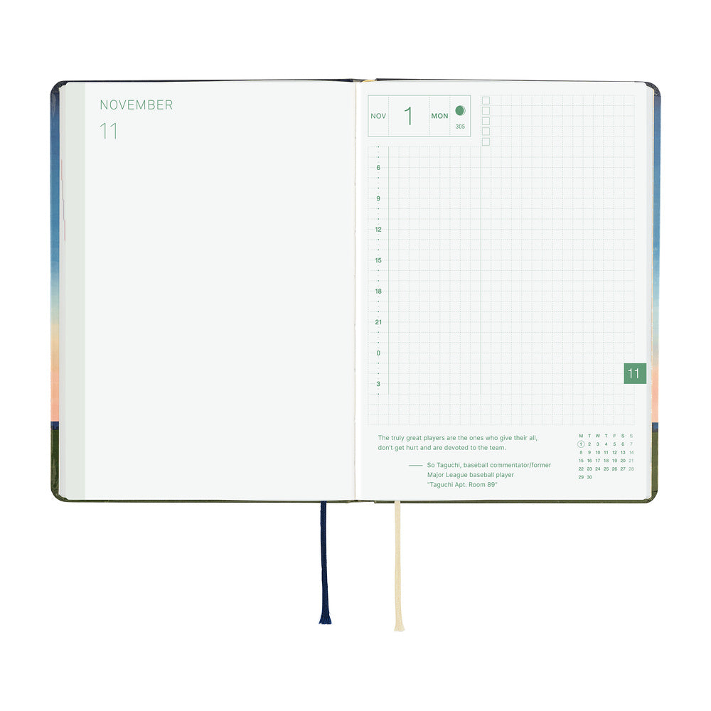 Hobonichi - HON A6 Hiroko Kubota: String Telephone Until the Moon is Full - 2027-Planner-DutchMills